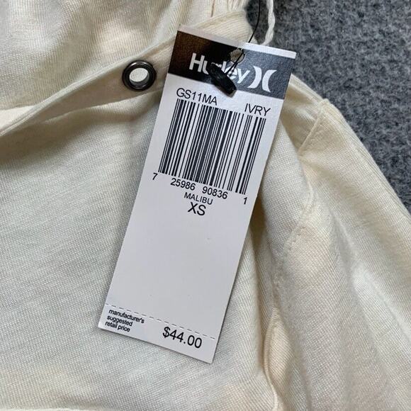 Hurley Skirt Womens XS Extra Small Ivory Pull On Grommet Belt Flowy Lightweight - Picture 5 of 13